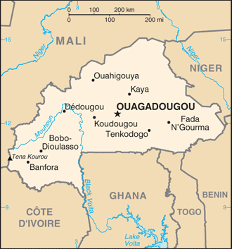 Burkina Faso Map