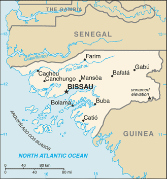 Guinea-Bissau Map