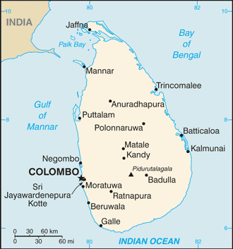 Sri Lanka Map