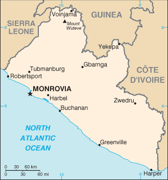 Liberia Map