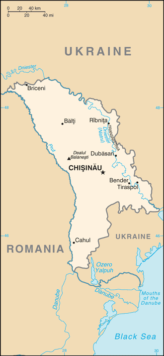 Moldova Map