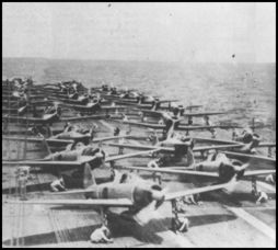 Aircraft on the deck of the Shokaku